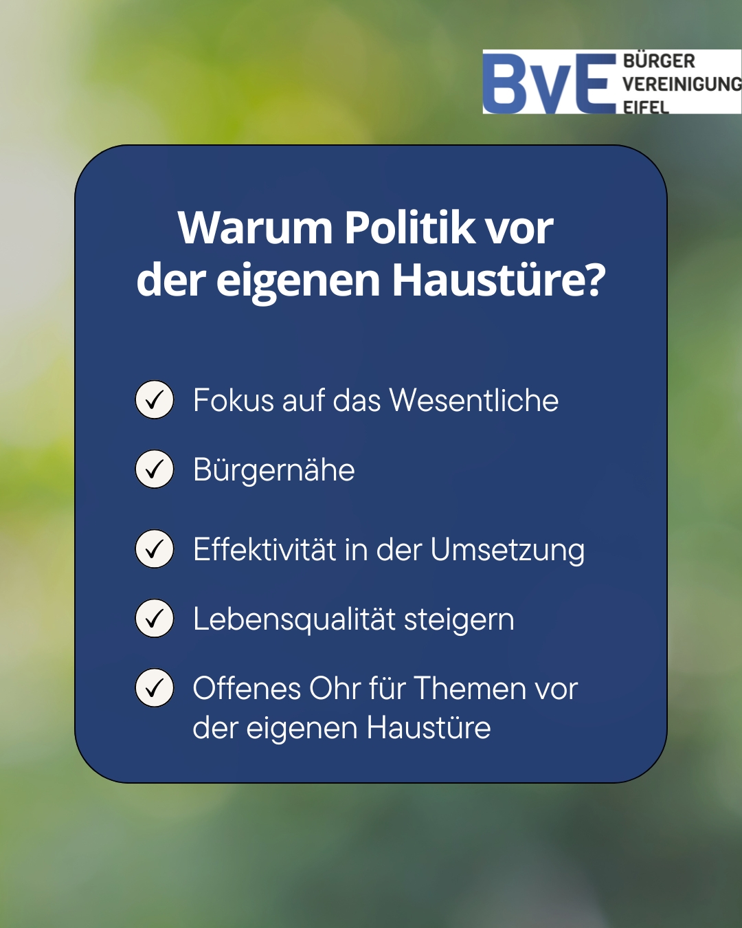 ???? Politik beginnt vor der eigenen Haustür! ????