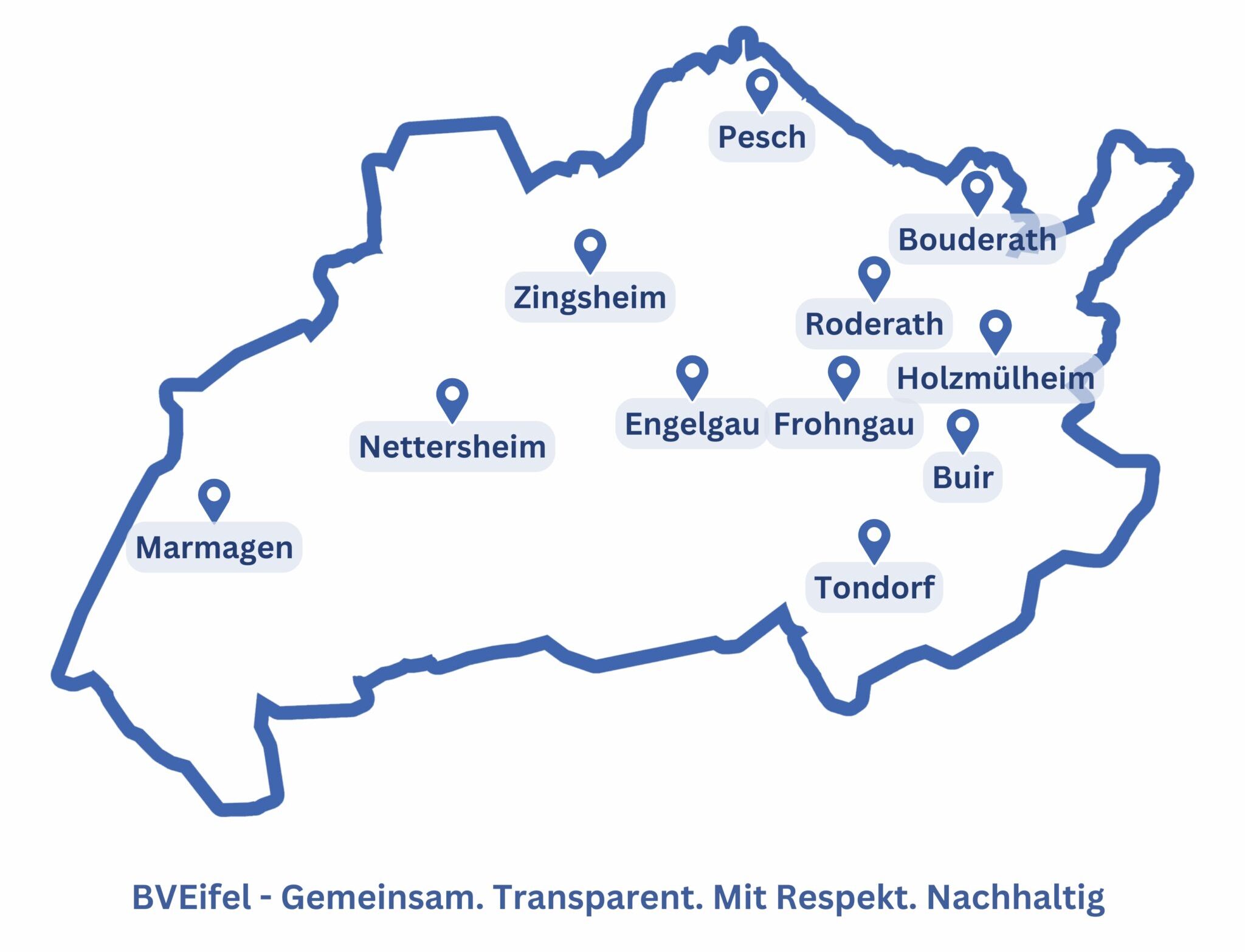 Kommunalwahl 2025 – Wahlbezirke in der Gemeinde Nettersheim